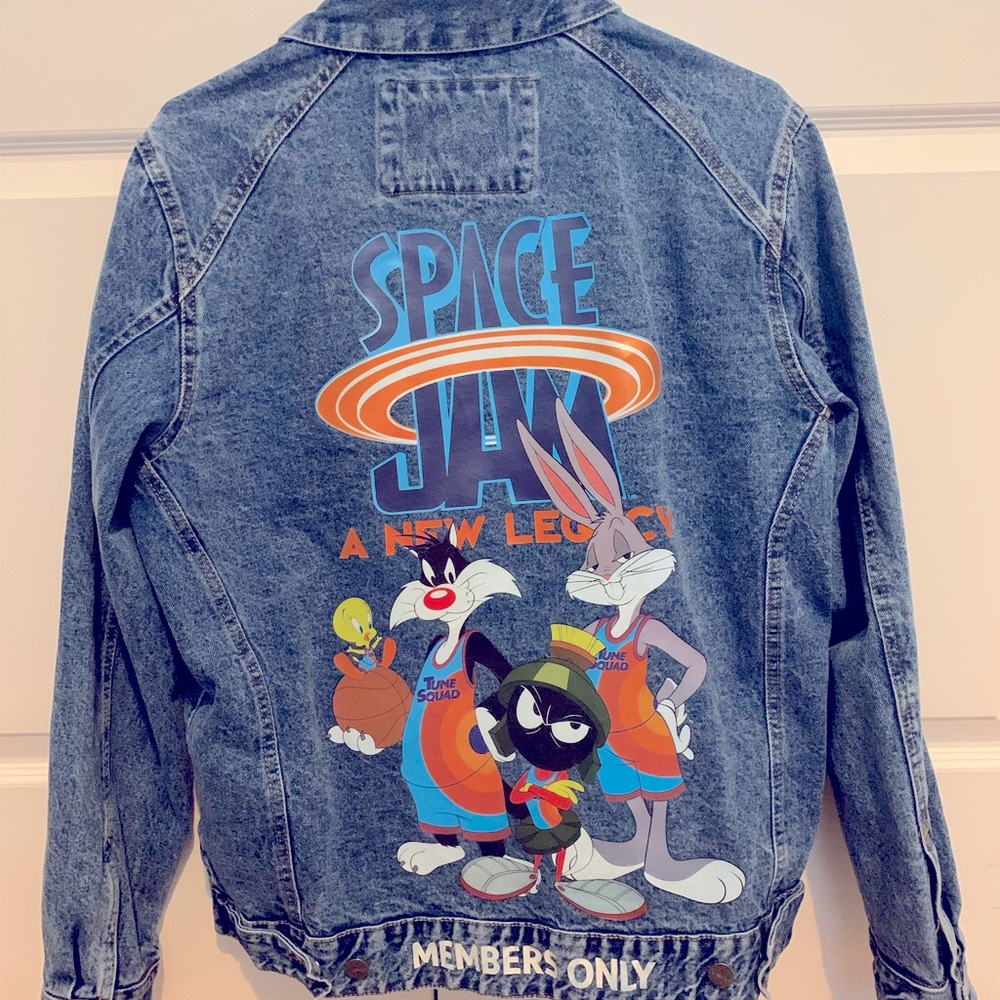 Members Only Space Jam Denim Jacket